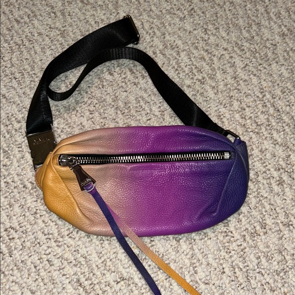 LIKE NEW Aimee Kestenberg Milan Multicolor Fanny Pack Belt Bag Silver Hardware - Picture 4 of 8